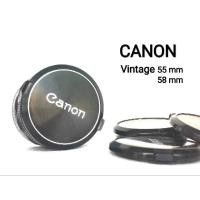 ราคา ฝาปิดหน้าเลนส์ Canon FD ขนาด 55mm 58mm Genuine Vintage Snap On Front Lens Cap S C S S C ส่งไว Fast (13690922288)