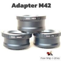 ราคา อะเดปเตอร์ Adapter M42 to Screw Metal Lens NEX sony Fx fuji M4 3 Lumix Olympus แบบมีบ่า (22987025077)