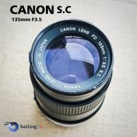 ราคา เลนส์ Canon FD 135mm f3 5 S C Mount FD Manual Focus Excellent 85 (49801710765)