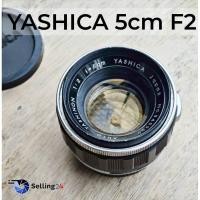 ราคา เลนส์ YASHICA AUTO YASHINON 5cm f2 16 MF Lens for Mount M42 Silver พร้อมฝาปิดหน้าท้าย (41408056649)