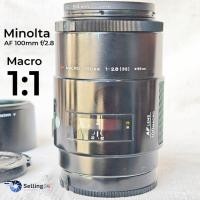 ราคา เลนส์กล้อง Minolta AF 100mm f 2 8 Macro 1 1 Mount A Excellent 95 (40975584701)