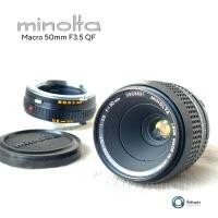 ราคา เลนส์มือหมุน MINOLTA MC Macro ROKKOR QF 50MM F3 5 Mount MD (29366643633)