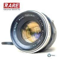 ราคา เลนส์มือหมุน Asahi Auto Takumar 55mm f 2 22 MF LensMount M42 กระเดื่องเงิน พร้อมฝาหน้า ท้าย Rare (28656901040)