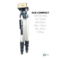 ราคา ขาตั้งกล้อง SLIK 8451T COMPACT TRIPOD PAN TILT HEAD With BAG Max 100cm Min 40cm dslr mirorless (25682591167)