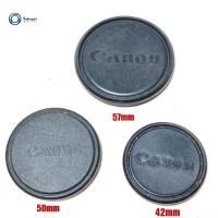 ราคา ฝาครอบเลนส์ Genuine Canon 42mm 50mm 57mm Front Lens Cap Slip On แบบยาง Push On Lens Cap Vintage (25388346168)