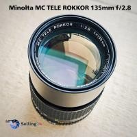 ราคา เลนส์มือหมุน Minolta MC TELE ROKKOR 135mm f2 8 Mount MD Excellent 90 (49501717344)