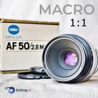 ราคา เลนส์ Minolta AF 50mm f 2 8 Macro 1 1 A mount Excellent 95 (50252022578)
