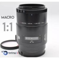 ราคา เลนส์ออโต้ Minolta Af 100 mm F2 8 32 Macro New Second Version for Sony Minolta Alpha A mount พร้อมฝาหน้า ท้าย 55mm (28764375529)