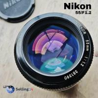 ราคา เลนส์ Nikon Nikkor 55 mm f 1 2 16 MF Standard Lens Prime Rare Mount Nikon Non Ai 381390 (24116011524)