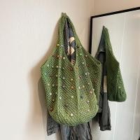 ราคา กระเป๋าถักสะพายสบาย พื้นที่บรรจุมาก สามารถสะพายข้างได้และถือเป็นเสื้อกั๊ก (52650531415)