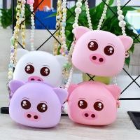 ราคา กระเป๋าสะพายข้างสีชมพูสำหรับผู้หญิงแบบซิลิโคน สไตล์น่ารักและหวานๆ (47950729978)