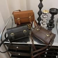 ราคา Vintage Elegance PU Leather Crossbody Bag with Color Blocks Light Stylish for Women (45450730169)