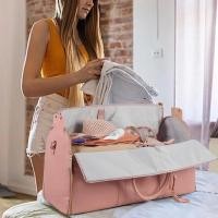 ราคา Travel กระเป๋าใส่เสื้อผ้าแบบพกพาสะดวก กระเป๋าเดินทางหนัง PU ขนาดใหญ่ (28693454938)