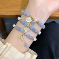 ราคา สร้อยข้อมืออะความารีนสไตล์เจ้าหญิงหวานสดใหม่ สร้อยข้อมือหางปลา (42954971593)