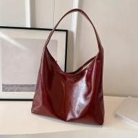 ราคา กระเป๋าสะพายไหล่แฟชั่นสำหรับผู้หญิงที่สง่างามหนังเทียมนุ่มทนทานในครีมกาแฟเบอร์กันดีปิดแม่เหล็กสีดำ (28367094497)