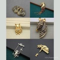 ราคา เข็มกลัดแมวสไตล์ย้อนยุค ชุบทองแท้ (44475515570)