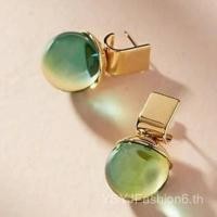 ราคา ต่างหูพู่คริสตัลสีเขียวคุณภาพเยี่ยม (44470588338)