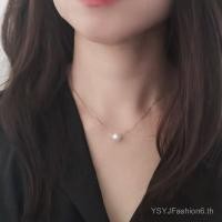 ราคา สร้อยคอไข่มุกเทียมเงินแท้ ส925 (57350120710)