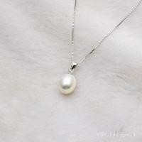 ราคา สร้อยคอเงินแท้ 925 มาพร้อมมุกน้ำจืดธรรมชาติ (51350046732)