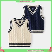 ราคา เด็กผู้ชาย และเด็กผู้หญิง เสื้อกั๊กไหมพรม 1 6 ปี ฤดูใบไม้ร่วง และฤดูหนาว 2022 (29373309105)