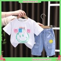 ราคา ชุดวอร์ม เสื้อยืด กางเกงขาสั้น ผ้าฝ้าย แฟชั่นฤดูร้อน สําหรับเด็กวัยหัดเดิน 0 5 ปี (53301527362)
