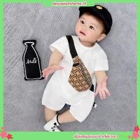 ราคา ชุดจั๊มสูทรอมเปอร์แขนสั้นลําลอง ผ้าฝ้าย พิมพ์ลายการ์ตูน Onesie แฟชั่นฤดูร้อน สําหรับเด็กทารกผู้ชาย และเด็กผู้หญิง (51001049962)