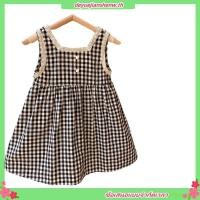 ราคา หวานเด็กสาวสีดําสีขาวลายสก๊อตแขนกุดชุดน่ารักเด็กสาวลูกไม้เจ้าหญิงชุดเสื้อกั๊ก (49250205856)