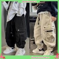 ราคา พร้อมส่งกางเกงวอร์มลําลอง ทรงหลวม มีซิป สีขาว สไตล์เกาหลี สําหรับเด็กผู้ชาย 1 15 ปี 2024 (24935592592)