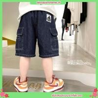 ราคา ชุดเอี๊ยมกางเกงยีนขาสั้น ทรงหลวม แฟชั่นสําหรับเด็กผู้ชาย (41325071810)