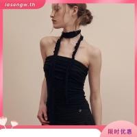 ราคา เสื้อกล้ามเซ็กซี่ เปิดไหล่ แต่งจับจีบ พิมพ์ลายลูกไม้ แฟชั่นฤดูร้อน สไตล์วินเทจ สําหรับผู้หญิง (45402326874)