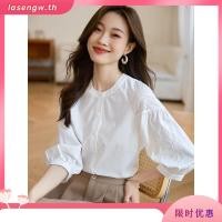 ราคา เสื้อเชิ้ตแขนสั้นคอจีน ปักลาย เสื้อเชิ้ตทำงานสีขาวผู้หญิง แฟชั่นฤดูร้อน เสื้อใส่ทำบุญ (28523046626)