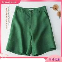 ราคา กางเกงขาสั้นลําลอง ผ้าฝ้าย และผ้าลินิน เอวสูง ทรงตรง เข้ากับทุกการแต่งกาย แฟชั่นฤดูร้อน สําหรับสตรี (27968858536)