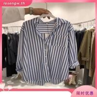 ราคา Xiao Korea Dongdaemun เสื้อแจ็คเก็ต แขนยาว ลายทางแนวตั้ง เข้ากับทุกการแต่งกาย สไตล์เกาหลี สําหรับผู้หญิง MC 21LP (26622848746)