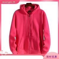 ราคา แขนยาว มีซิปสีพื้น ผ้าโปโล ใส่ได้ทั้งชายและหญิง (50752315539)