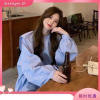 ราคา เสื้อเชิ๊ตแฟชั่นผู้หญิงสาวอ้วบอก52 oversize โอเวอร์ไซส์ เสื้อสาวอวบ size ใหญ่ สีฟ้า สีขาว กับสีดำ เสื้อเชิ้ตคอปกตุ๊กตา น่ารักๆสวยๆ เสื้อเชิ้ตสไตล์เกาหลี แขนยาว (25139040190)