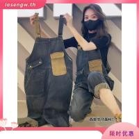 ราคา เอี๊ยมยีนส์ เอี๊ยมสาวอวบ กางเกงเดนิมเดนิมกางเกงอี๊บผู้หญิงรูปลูกแพร์พลัสไซส์ผู้หญิง 2024 ฤดูร้อนใหม่หลวมและบางแปดจุดกางเกงสายแขวน (24940458231)