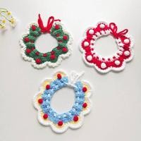 ราคา Cat Dog Scarf Bib Pet Christmas Ornament Knitted Collar Muppet British Shorthair Cute Teddy Bichon Blue and White k5xn (55952392419)