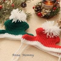 ราคา Pet Knitted Hat Wool Puppy Cat Teddy Hat Handmade Christmas Hat Headgear Christmas Style MQzS (40426738598)