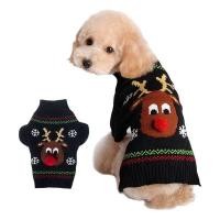 ราคา Christmas Pet Clothes Red Nose Deer Pet Sweater VIP Teddy Small Medium Large Dog Sweater A9h4 (47151881959)