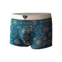 ราคา ผู้ชายสไตล์ชาติพันธุ์แฟชั่นพิมพ์ผ้าไหมน้ําแข็งชุดชั้นในต้านเชื้อแบคทีเรียฤดูร้อนบางสไตล์ระบายอากาศสบายกางเกงนักมวย 609 (42868799102)