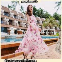 ราคา เดรสสาวอวบ ชุดไปทะเล ชุดสาวอวบ 2025 ใหม่สไตล์ชุดชายหาดขนาดใหญ่หญิง เซี่ย ซานย่าริมทะเลวันหยุดไขมันมมชุดชีฟอง ผอมลง ดูซูเปอร์นางฟ้าชุดยาว (40219094046)