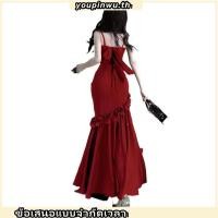 ราคา ชุดเดรสแขวนสีเขียวฝรั่งเศสฤดูร้อนชุดวันเกิดวินเทจ (41776606160)