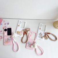 ราคา เคสโทรศัพท์แบบพับได้สําหรับ Oppo Find N2 N3 Flip สร้อยข้อมือแมวน่ารักสีชมพูเคสโทรศัพท์ TPU แบบแข็ง (24182257011)