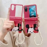 ราคา เคสโทรศัพท์แบบพับได้สําหรับ Oppo Find N2 N3 สร้อยข้อมืออวตาร Flip Minnie เคสโทรศัพท์ TPU แบบแข็ง (24132989520)