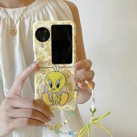ราคา เคสโทรศัพท์แบบพับได้สําหรับ Oppo Find N3 Flip Boyang Design เป็ดสีเหลือง Magnetic Bracket Bracelet เคสโทรศัพท์ tpu แบบแข็ง (41558273599)