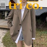 ราคา เสื้อแจ็กเก็ตสูทลําลอง ทรงหลวม สีกากี สีดํา แฟชั่นฤดูใบไม้ร่วง สไตล์เกาหลี สําหรับผู้หญิง 2024 (22127030653)