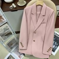 ราคา Pink suit jacket women Spring Autumn 2024 Design sense suit Jacket Fashion temperament single breasted suit blazer woman (25014112762)