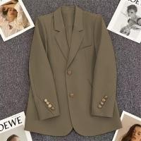 ราคา Spring and autumn Korean suit coat for women 2024 new suit fashionable simple Western style single breasted small suit (40819137664)