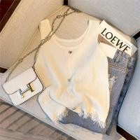 ราคา เสื้อแขนกุดเสื้อกัตติ้งสีขาวฝรั่งเศสสําหรับผู้หญิงในฤดูใบไม้ผลิและฤดูร้อนสวมเสื้อกั๊ก (24021959843)