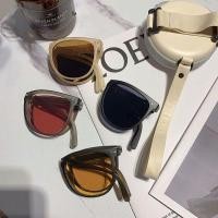 ราคา Folding sunglasses women s air cushion box new summer UV sunglasses sunglasses men s fashion driving UV glasses (22366610438)